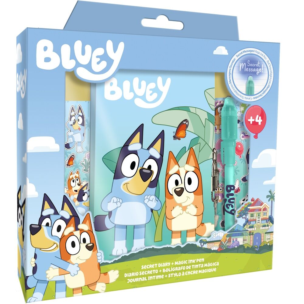 Kids Licensing Diary + magic pen Bluey