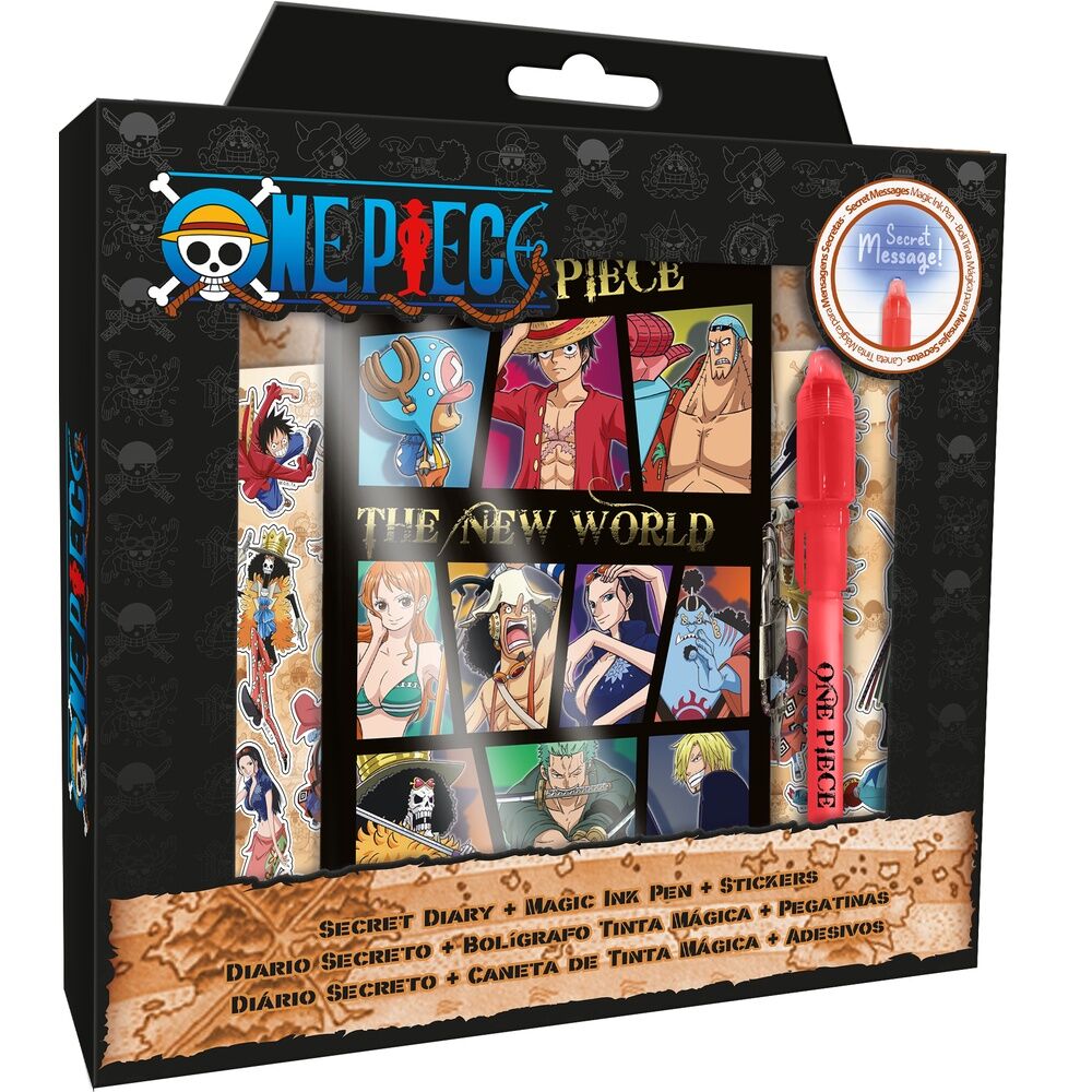 Kids Licensing Diary + magic pen One Piece