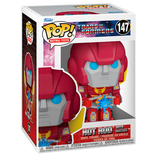 * PRÉ-RESERVA * Funko Pop! Retro Toys Transformers Hot Rod with Matrix #147