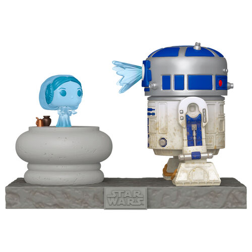 * PRÉ-RESERVA * Funko POP! Deluxe Star Wars R2-D2 and Princess Leia Hologram #766