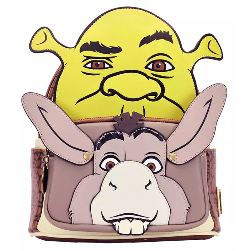 Loungefly Mochila Shrek & Donkey Shrek  31cm