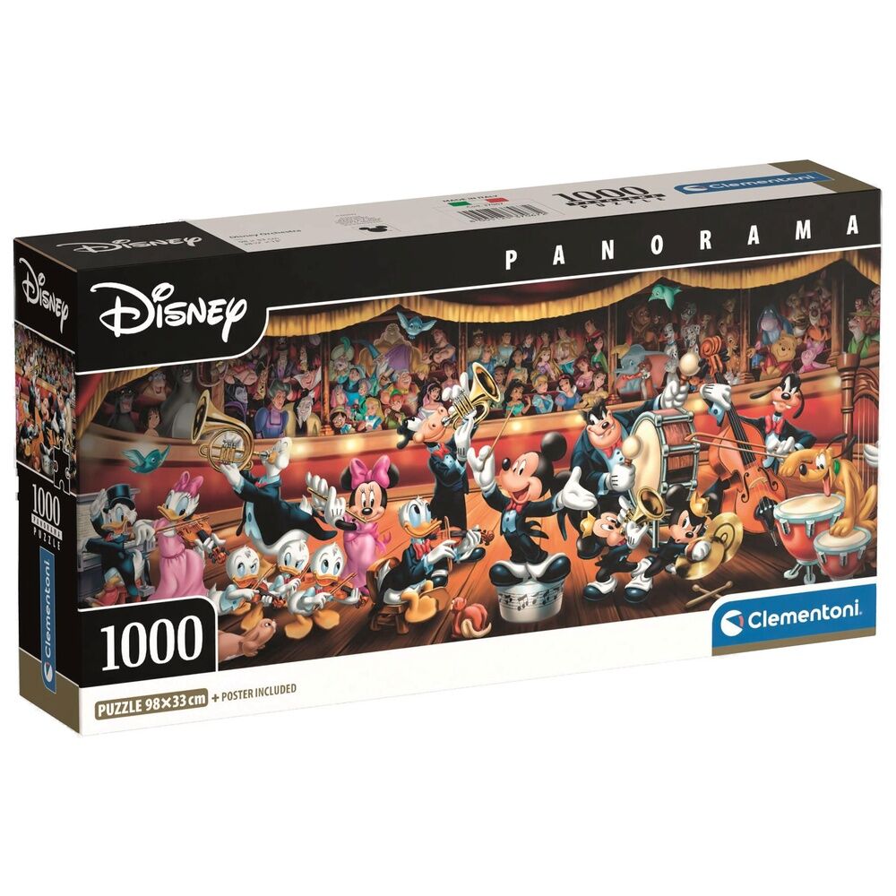 Clementoni Puzzle Panorama Orquesta Disney 1000 peças