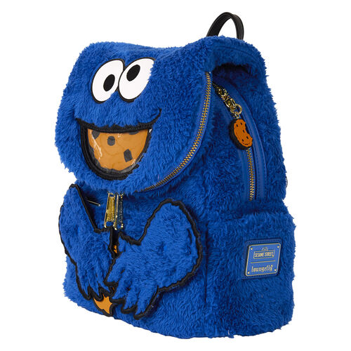 Mochila Loungefly Sesame Street Cookie Monster Plush backpack + purse