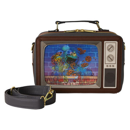 Mala de ombro Loungefly Sesame Street Retro TV Lenticular shoulder bag