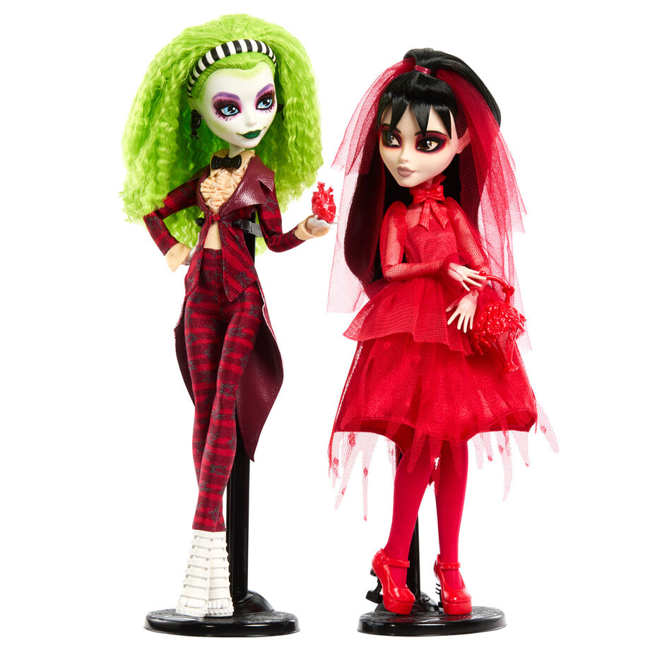 Mattel Conjunto 2 Bonecas Beetlejuice Bitelchus Monster High Skullector