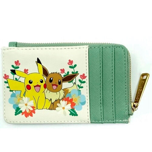 Loungefly Card Holder Pikachu &amp; Eevee Floral Card Holder