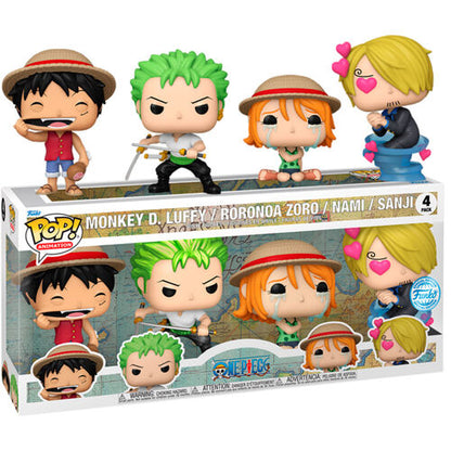 Funko Pop! One Piece Monkey D. Luffy / Roronoa Zoro / Nami / Sanji Pop! 4 Pack Exclusive