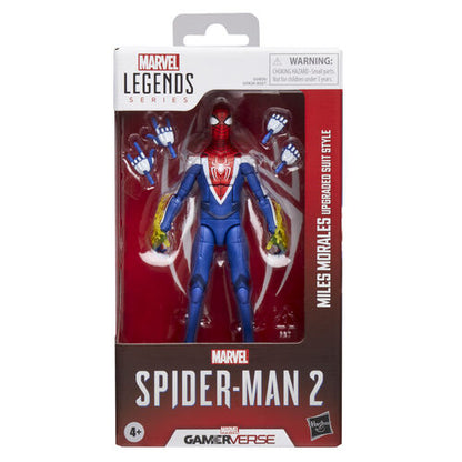 Figura de Hasbro Marvel Legends Spider-Man 2 Miles Morales con traje mejorado de 15 cm