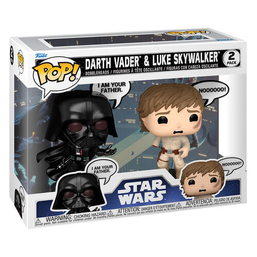 * PRÉ-RESERVA * Funko POP! Star Wars Darth Vader & Luke Skywalker 2 Pack