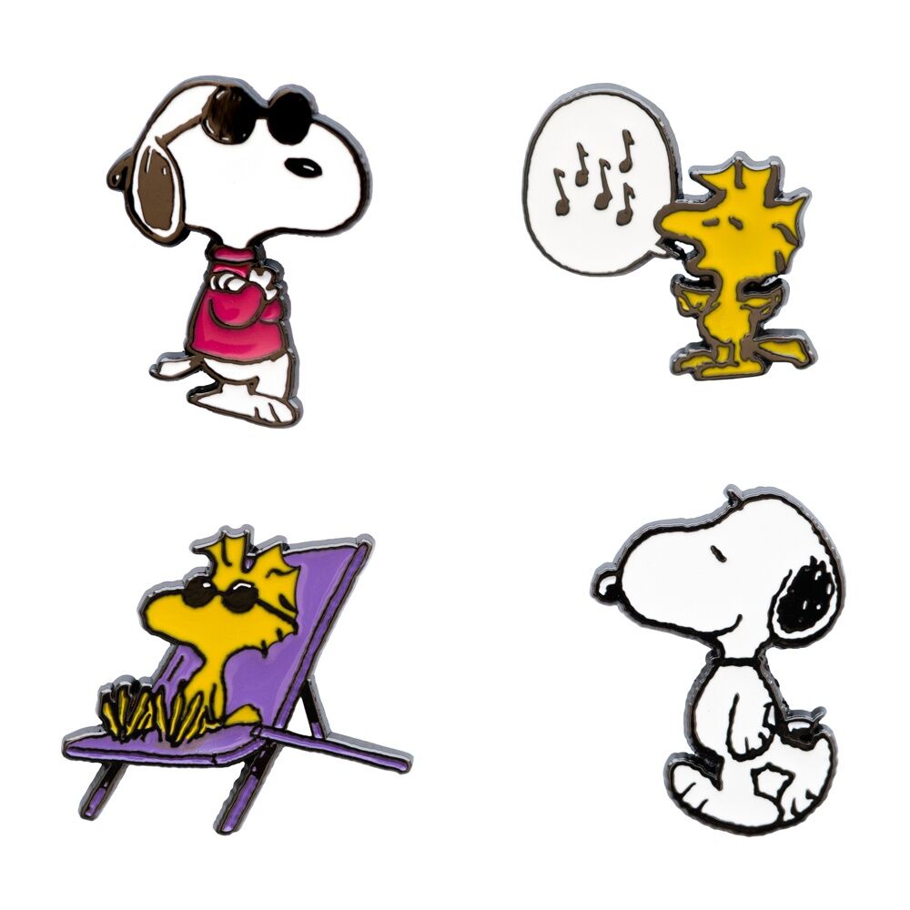 Erik Conjunto de 4 Pins Snoopy