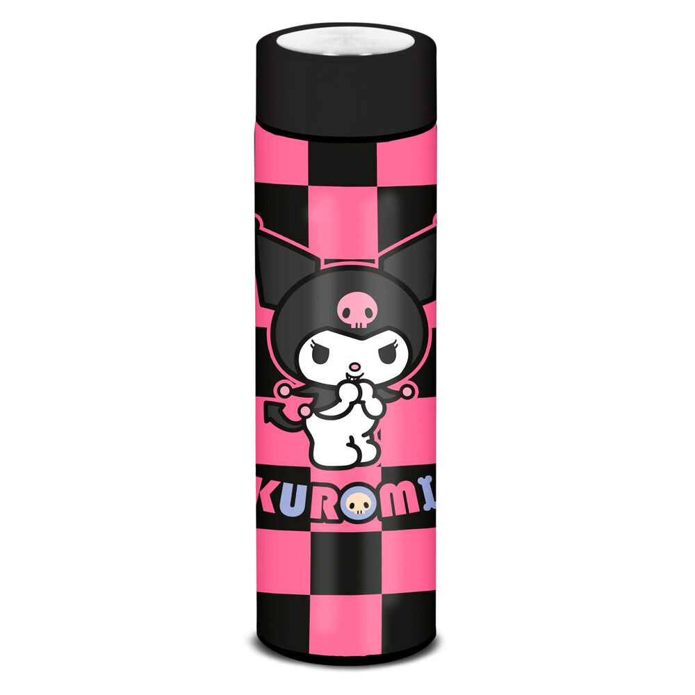 Karactermania Garrafa de aço inoxidável Chess Kuromi Hello Kitty and Friends 500ml