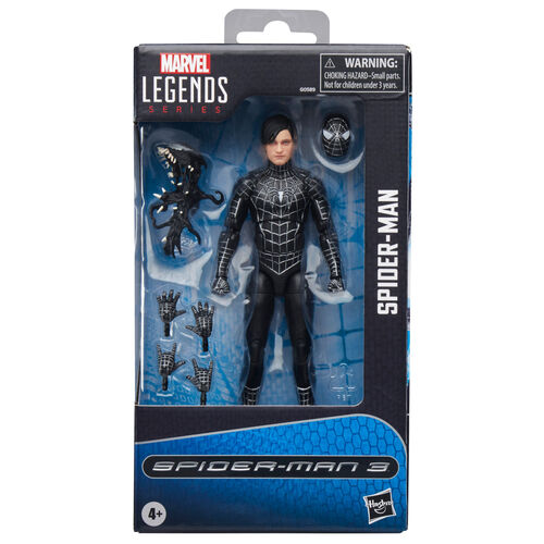 Figura de Spider-Man 3 Symbiote de Hasbro Marvel Legends de 15 cm