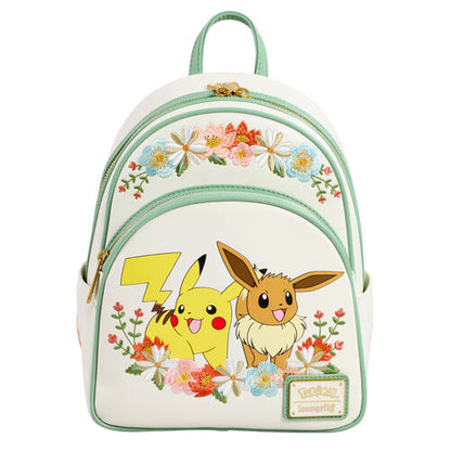 Loungefly Pokemon Pikachu &amp; Eevee Floral Backpack