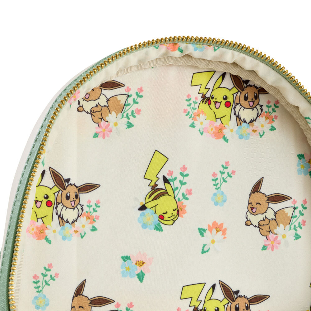 Loungefly Pokemon Pikachu &amp; Eevee Floral Backpack