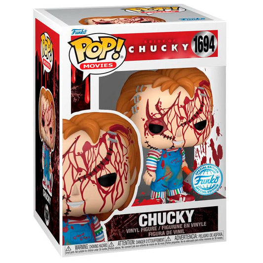 Funko POP! Movies Bride Of Chucky Chucky (Bloody) #1694 Exclusive