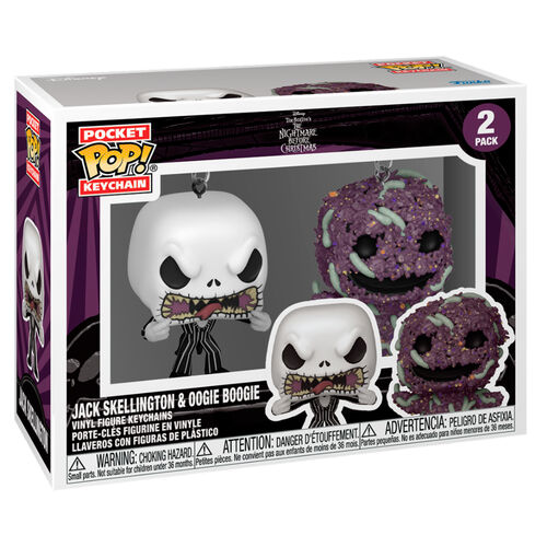 Funko Pop! Funko Pocket POP! Keychain Disney The Nightmare Before Christmas Jack Skelington & Oogie Boogie 2 Pack
