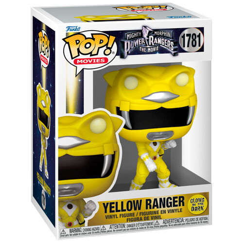 * PRÉ-RESERVA * Funko POP! Movies Mighty Morphin Power Rangers The Movie Yellow Ranger #1781 GITD