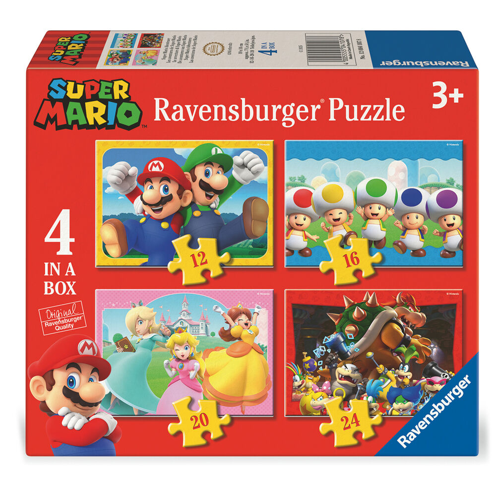 Ravensburger Puzzle Super Mario Bros 12-16-20-24 peças
