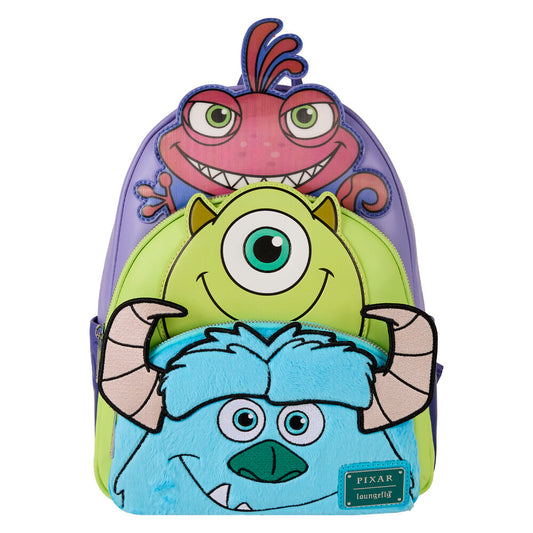 Loungefly Mochila Disney Pixar Monsters INC Mike Sully and Randall 31cm