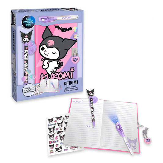 Kids Licensing Diary + magic pen Kuromi Hello Kitty
