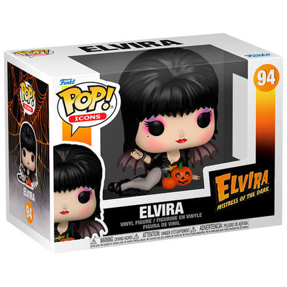 * PRÉ-RESERVA * Funko POP! Icons Elvira Mistress Of The Dark Elvira with Pumpkins #94