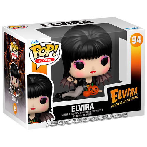 * PRÉ-RESERVA * Funko POP! Icons Elvira Mistress Of The Dark Elvira with Pumpkins #94