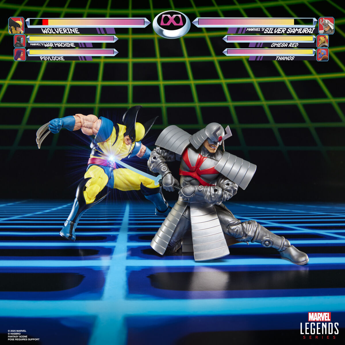 Hasbro Blister 2 figuras Wolverine & Silver Samurai Gameverse Marvel Legends 15cm
