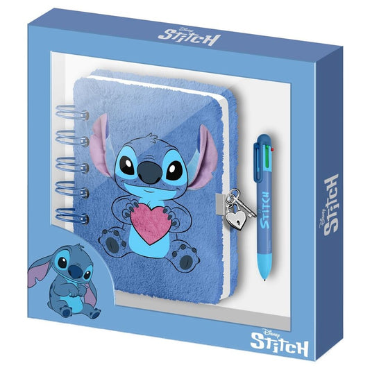 Karactermania Diario peluche + caneta Stitch Disney
