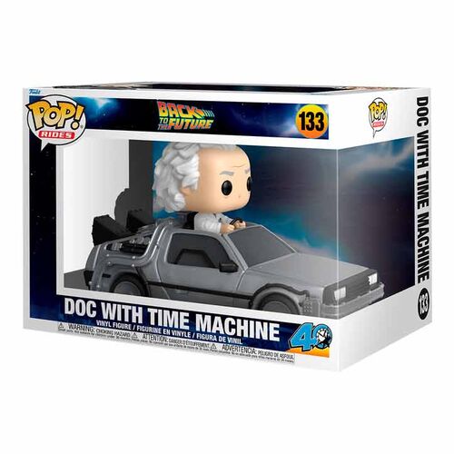 *RESERVA ANTICIPADA* Funko POP! Rides Movies Regreso al Futuro Doc con Máquina del Tiempo #133