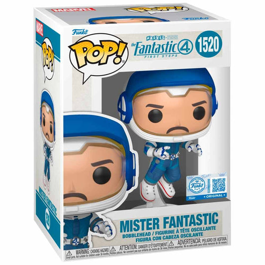 Funko POP! Marvel Studios Los 4 Fantásticos: Primeros Pasos: Mister Fantástico (Astronauta) #1520 Exclusivo