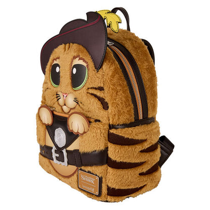 Mochila de peluche Loungefly Shrek El Gato con Botas de 26 cm