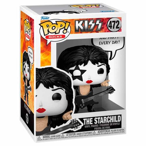 *RESERVA ANTICIPADA* Funko POP! Rocks Kiss The Starchild (¡Y festeja todos los días!) #472