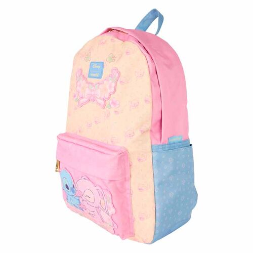 Loungefly Mochila Disney Stitch - Stitch & Angel nylon 43cm