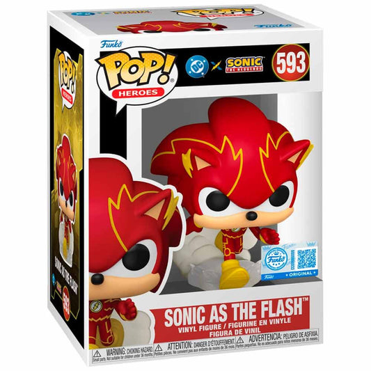 * PRE-ORDER * Funko POP! DC Heroes Justice League &amp; Sonic Sonic as Flash #593 Exclusive