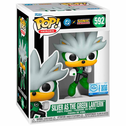 * PRE-ORDER * Funko POP! DC Heroes Justice League and Sonic Silver as Green Lantern #592 Exclusive