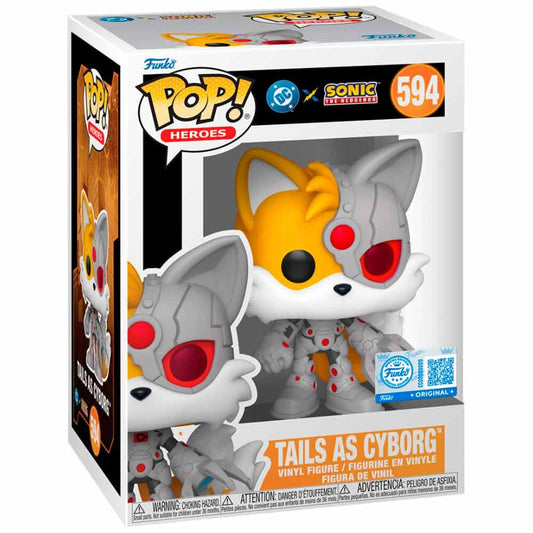 * PRE-RESERVE * Funko POP! DC Heroes Justice League and Sonic Tails as Cyborg #594 Exclusive