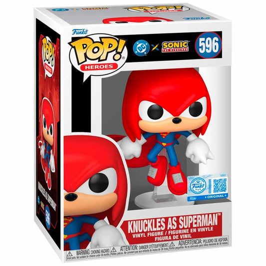 * PRÉ-RESERVA * Funko POP! DC Heroes Justice League and Sonic Knuckles as Superman #596 Exclusive
