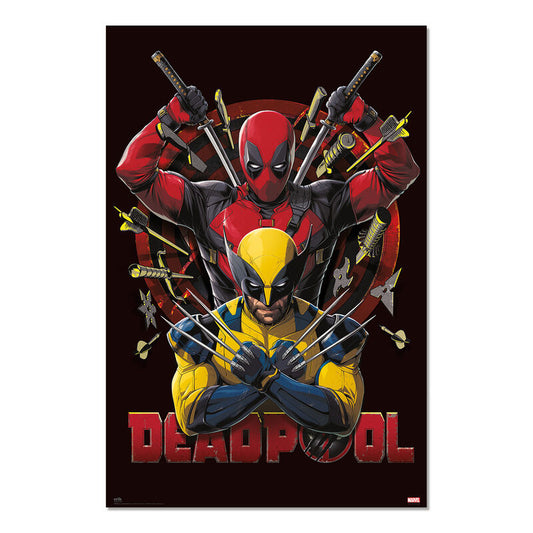 Erik Pôster Deadpool & Wolverine Marvel