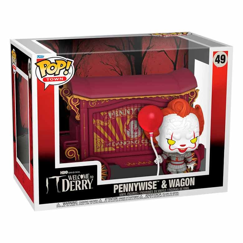 * PRÉ-RESERVA * Funko POP! Town Television IT: Welcome to Derry Pennywise & Wagon #49