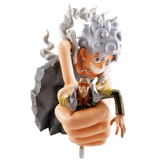 Banpresto Figura Ichibansho Monkey D Luffy Gear 5 vs Borsalino Burst of Energy One Piece 22cm