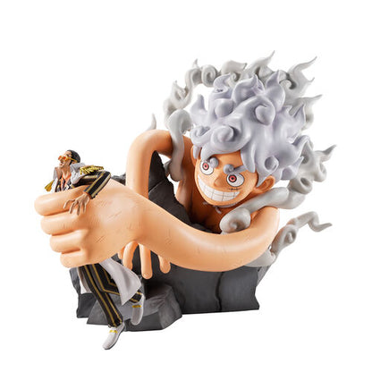 Banpresto Figura Ichibansho Monkey D Luffy Gear 5 vs Borsalino Burst of Energy One Piece 22cm
