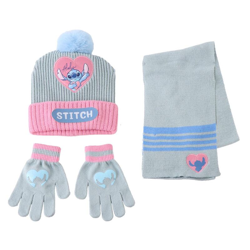 Cerdá Conjunto Gorro e cachecol Stitch Disney