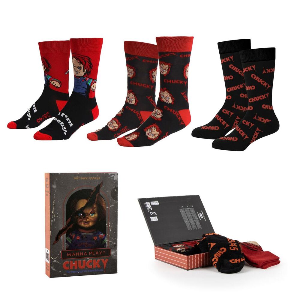 Cerdá Set 3 Pares Meias Chucky adulto