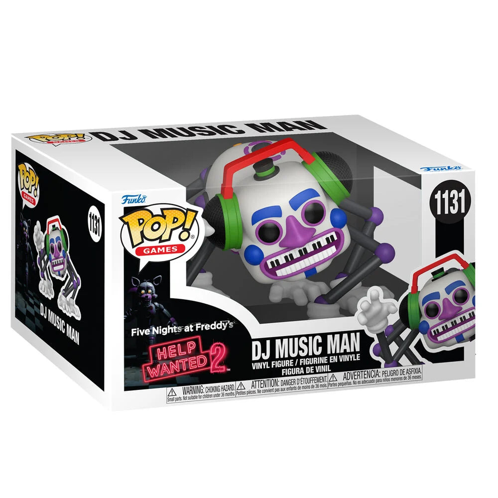 Funko POP! Games Five Nights At Freddy's Help Wanted 2 DJ Music Man 6" #1131 (Super Sized POP!)