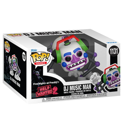 Funko POP! Games Five Nights At Freddy's Help Wanted 2 DJ Music Man 6" #1131 (Super Sized POP!)
