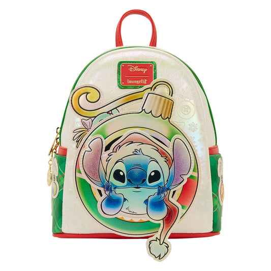 Loungefly Mochila Holiday Stitch Disney  26cm