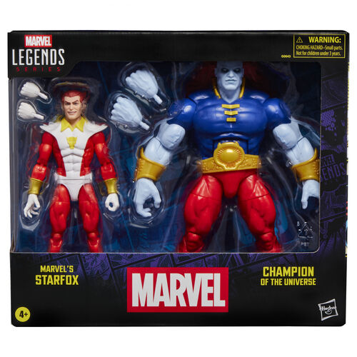 Hasbro Blíster 2 figuras Starfox & Champion of the Universe Marvel Legends Series 15cm