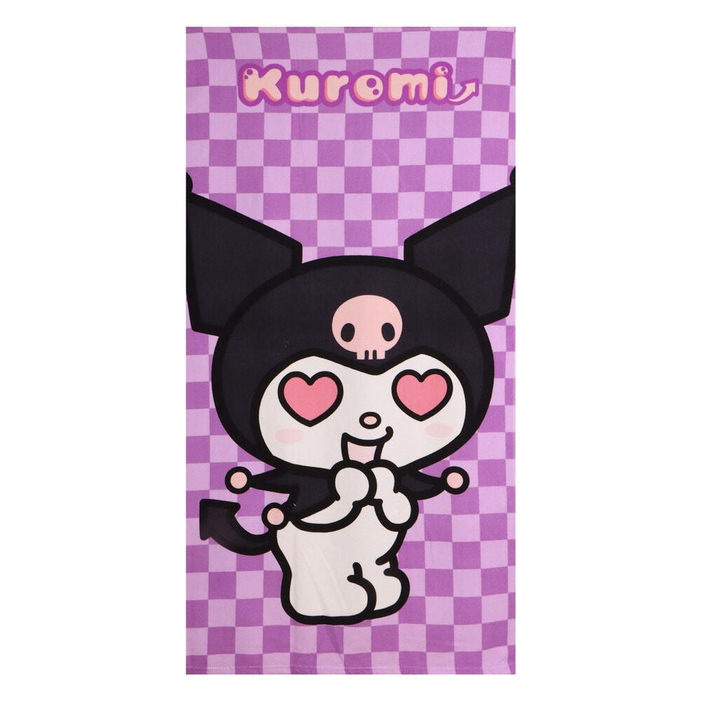 Cerdá Toalha de Praia Kuromi Hello Kitty microfibra