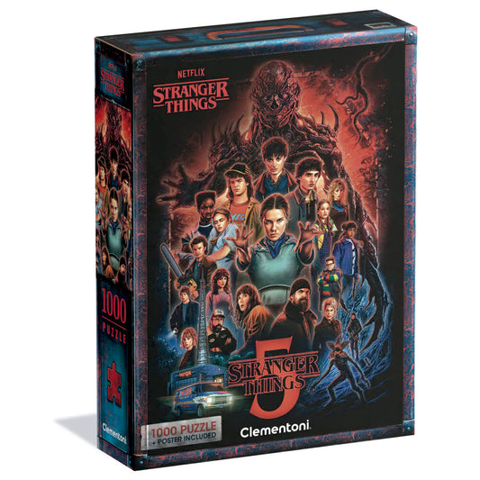 Clementoni Puzzle Stranger Things 5 1000 peças