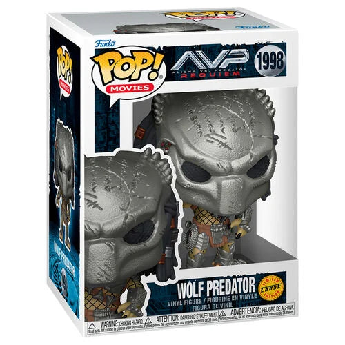 Funko POP! Movies Aliens vs Predator Requiem Wolf Predator #1998 (Chase)